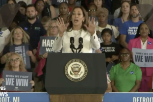 Kamala Gets Heckled At Detroit Rally, Snaps Back At Audience